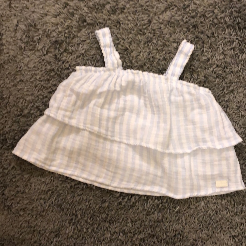 7 for all mankind girl tank ruffle top